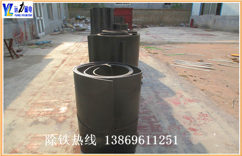 除鐵器皮帶，磁鐵皮帶，山東廠家生產(chǎn)批發(fā)自卸式除鐵器輸送帶，除鐵器皮帶 磁鐵皮帶
