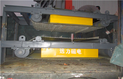 永磁自卸式除鐵器，山東永磁自卸式除鐵器廠家_技術(shù)參數(shù)_山東永磁自卸式除鐵器廠家磁塊安裝方式_如何換帶